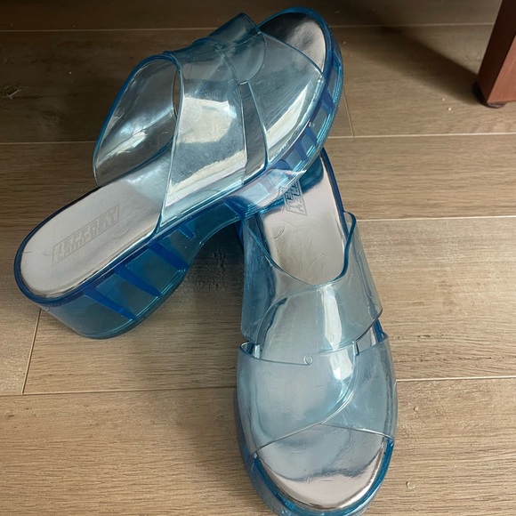 JEFFERY CAMBELL Blue 💙 Barbie Platform Sandals - Picture 9 of 9